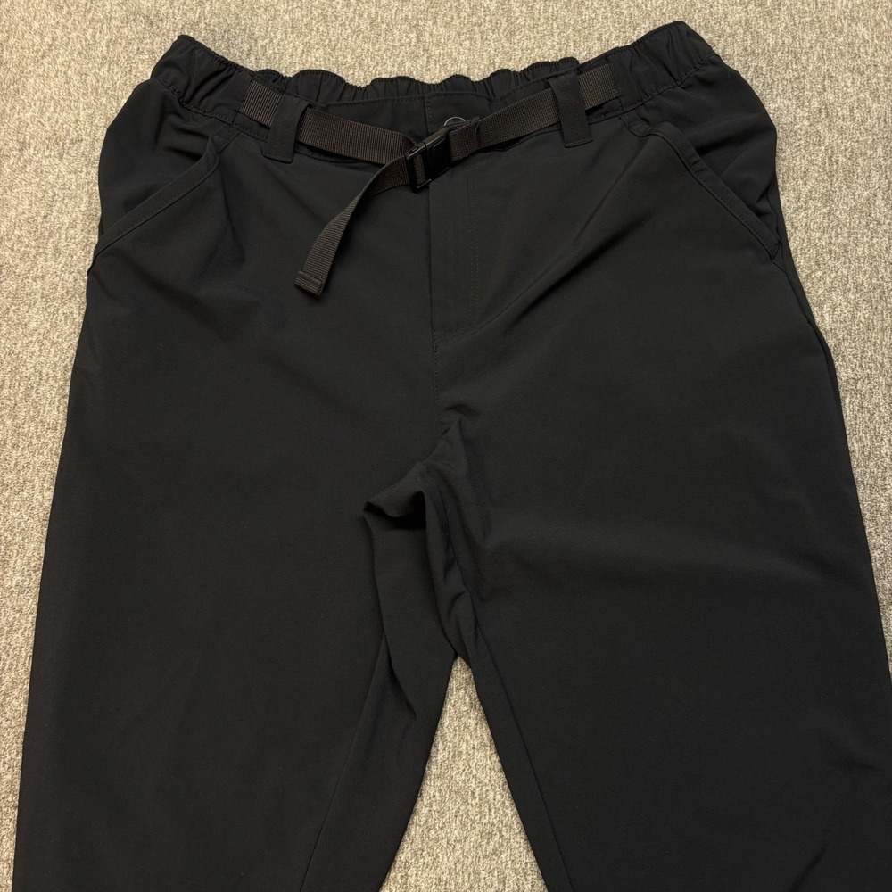 Columbia Men's Lightweight Jogger Hiking Pants Size L Belted Black